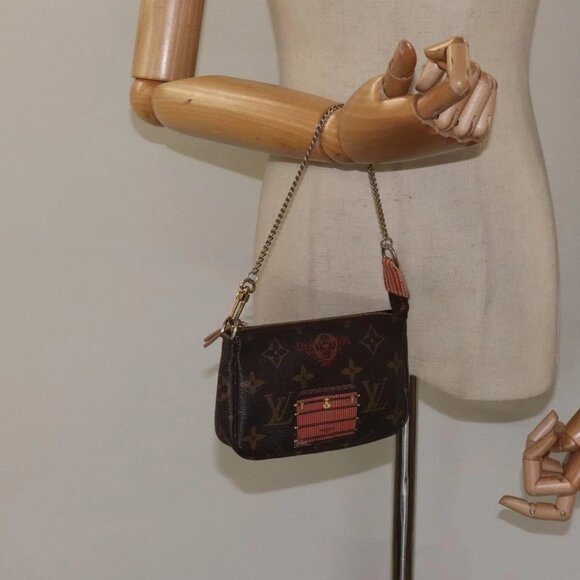 LOUIS VUITTON Monogram Trunk Mini Pochette Accessoires Pouch M60417 Auth - Picture 16 of 16